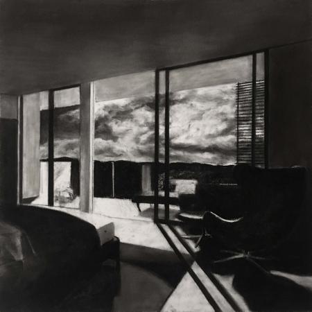 Charcoal on canvas - Joachim Devillé